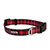 Lazy Bear Dog Collar - Medium - 14-20"- Red/Black | 084703-KM-LBCL-RB-M