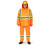 Hi-Vis 210D Oxford Poly/PVC Waterproof Suit - Hi-Vis Orange | SWXV1080250