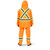 Hi-Vis 210D Oxford Poly/PVC Waterproof Suit - Hi-Vis Orange | SWXV1080250