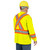 Hi-Vis Bird's-Eye Long-Sleeved Safety Shirt - Hi-Vis Yellow/Green | SWXV1051260