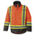Hi-Vis 300D Trilobal Ripstop Safety Jacket - PU-Coated - 100% Waterproof   - Hi-Vis Orange - XL | SWXV1200250-XL