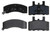Semi-Metallic Front Disc Brake Pad Set with Hardware | ACD14D370MH