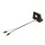 MicroNova Multi-Volt LED License Light, Vertical Mount, Black | GRO60791