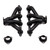 Ls1 Block Hugger Headers - Black | HKR2312HKR