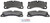 Blue Series Semi-Metallic Front Brake Pad Set | BOSBE1349