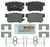 Blue Series Ceramic Rear Brake Pad Set | BOSBE1086H
