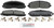 Blue Series Ceramic Front Brake Pad Set | BOSBE1589H