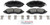 Blue Series Ceramic Front Brake Pad Set | BOSBE1035H