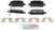 Blue Series Ceramic Rear Brake Pad Set | BOSBE865H