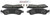 Blue Series Semi-Metallic Front Brake Pad Set | BOSBE412H