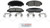 Blue Series Ceramic Front Brake Pad Set | BOSBE1608H