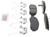 Blue Series Ceramic Front Brake Pad Set | BOSBE1608H