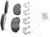 Blue Series Ceramic Front Brake Pad Set | BOSBE1608H