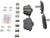 Blue Series Ceramic Rear Brake Pad Set | BOSBE2306H