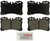 Blue Series Ceramic Front Brake Pad Set | BOSBE1282