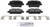 Blue Series Ceramic Rear Brake Pad Set | BOSBE2189H
