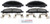 Blue Series Ceramic Front Brake Pad Set | BOSBE1039H