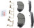 Blue Series Ceramic Front Brake Pad Set | BOSBE1039H