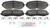 Blue Series Ceramic Front Brake Pad Set | BOSBE1188H