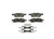Blue Series Semi-Metallic Front Brake Pad Set | BOSBE1904AH