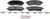 Blue Series Ceramic Rear Brake Pad Set | BOSBE757H