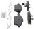 Blue Series Semi-Metallic Front Brake Pad Set | BOSBE1107H