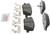 Blue Series Ceramic Front Brake Pad Set | BOSBE2019H