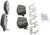 Blue Series Ceramic Front Brake Pad Set | BOSBE2019H