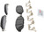 Blue Series Ceramic Front Brake Pad Set | BOSBE1649H