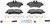 Blue Series Semi-Metallic Rear Brake Pad Set | BOSBE1317H