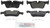 Blue Series Semi-Metallic Rear Brake Pad Set | BOSBE1762