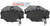Blue Series Semi-Metallic Front Brake Pad Set | BOSBE1252