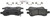 Blue Series Semi-Metallic Front Brake Pad Set | BOSBE1169H