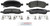 Blue Series Semi-Metallic Front Brake Pad Set | BOSBE1169H