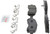 Blue Series Semi-Metallic Front Brake Pad Set | BOSBE1169H