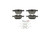 Blue Series Semi-Metallic Rear Brake Pad Set | BOSBE919H