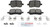 Blue Series Ceramic Front Brake Pad Set | BOSBE1160H
