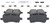 Blue Series Ceramic Front Brake Pad Set | BOSBE1160H