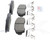 Blue Series Ceramic Front Brake Pad Set | BOSBE1521H