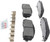 Blue Series Ceramic Front Brake Pad Set | BOSBE2187H