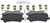 Blue Series Ceramic Rear Brake Pad Set | BOSBE1281H