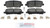 Blue Series Ceramic Rear Brake Pad Set | BOSBE1281H