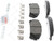 Blue Series Ceramic Front Brake Pad Set | BOSBE1324H