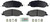 Blue Series Ceramic Front Brake Pad Set | BOSBE1081H