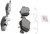 Blue Series Semi-Metallic Front Brake Pad Set | BOSBE843H