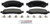 Blue Series Semi-Metallic Rear Brake Pad Set | BOSBE1067H
