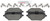 Blue Series Ceramic Rear Brake Pad Set | BOSBE2235H