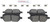 Blue Series Ceramic Front Brake Pad Set | BOSBE956H