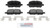 Blue Series Ceramic Front Brake Pad Set | BOSBE956H