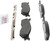 Blue Series Semi-Metallic Brake Pad Set | BOSBE897H